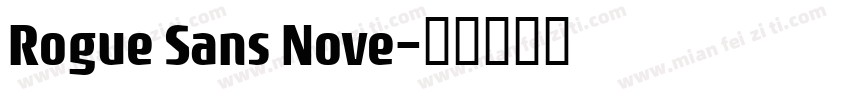 Rogue Sans Nove字体转换